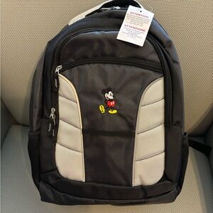 Mickey Mouse Black and Gray Backpack